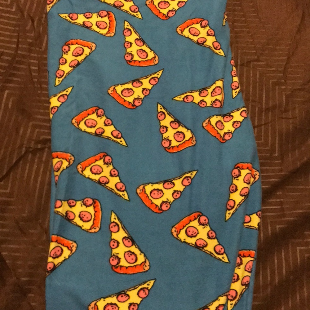 LulaRoe TC Pizza leggings *unicorn*